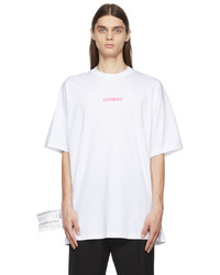 Vetements White Logo Label T Shirt