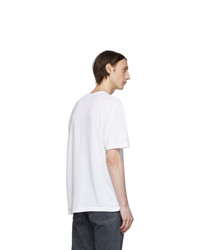 Helmut Lang White Logo Patch T Shirt