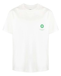 purple brand White Logo Print Short Sleeve T Shirt