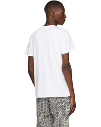 Balmain White Logo T Shirt