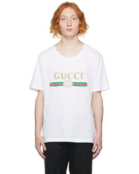 Gucci White Logo T Shirt