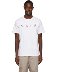Moncler White Logo T Shirt