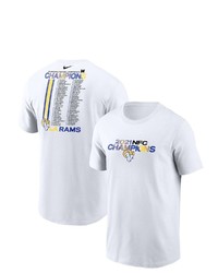 Nike White Los Angeles Rams 2021 Nfc Champions Roster T Shirt At Nordstrom