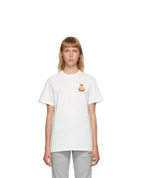MAISON KITSUNE White Lotus Fox T Shirt