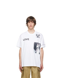 Burberry White Love Swan T Shirt