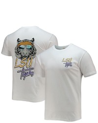 IMAGE ONE White Lsu Tigers Mascot Bandana T Shirt