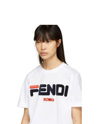 Fendi White Mania T Shirt