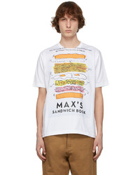 Junya Watanabe White Max Halley Edition Printed T Shirt