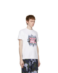 VERSACE JEANS COUTURE White Metal Logo T Shirt