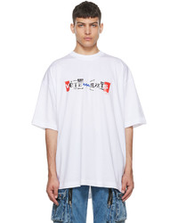 Vetements White Mixed T Shirt