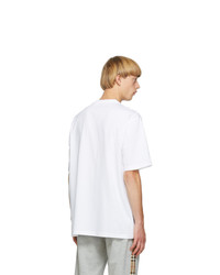 Burberry White Monogram Ganther T Shirt