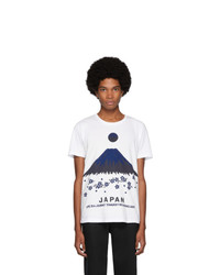 Blue Blue Japan White Mount Fuji T Shirt