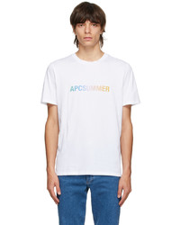 A.P.C. White Multicolor Viktor T Shirt