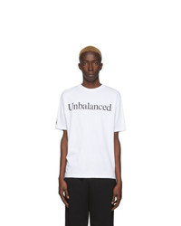Aries White New Balance Edition Unbalanced T Shirt