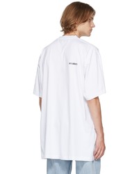 Vetements White No Mainstream T Shirt