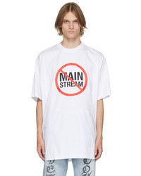 Vetements White No Mainstream T Shirt