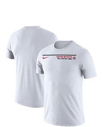 Nike White Ohio State Buckeyes Icon Word T Shirt
