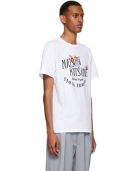 MAISON KITSUNÉ White Olympia Le Tan Palais Royal T Shirt