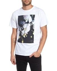 Saturdays Nyc White Orchid Graphic T Shirt