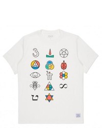 Paul Smith White Organic Cotton Symbols Print T Shirt