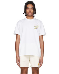Casablanca White Organic Cotton T Shirt