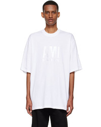 AMI Alexandre Mattiussi White Organic Cotton T Shirt