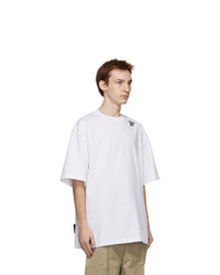 We11done White Oversized Logo T Shirt