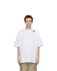 We11done White Oversized Logo T Shirt