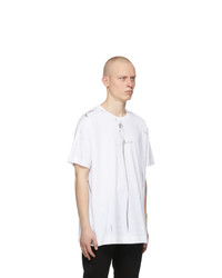 Givenchy White Oversized Trompe Loeil T Shirt