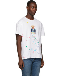 Polo Ralph Lauren White Paint Splatter T Shirt