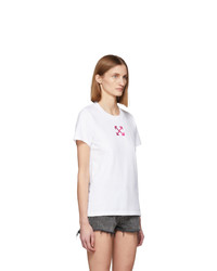Off-White White Painted Arrows T Shirt