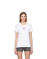 Off-White White Painted Arrows T Shirt