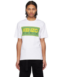Kenzo White Paris Printed T Shirt