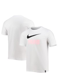 Nike White Paris Saint Germain Swoosh Club T Shirt
