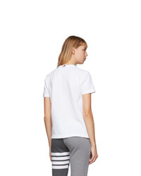 Thom Browne White Patchwork Dolphin T Shirt