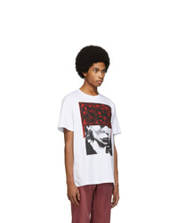 Raf Simons White Pierced Mouth T Shirt