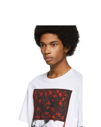 Raf Simons White Pierced Mouth T Shirt