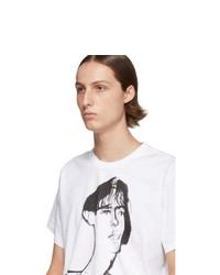 Loewe White Portrait Print T Shirt