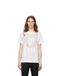 Comme Des Garcons Homme Plus White Print B T Shirt