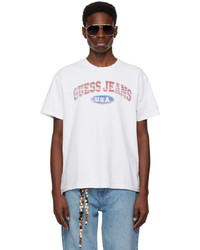 Guess Jeans U.S.A. White Print T Shirt