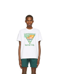 Casablanca White Print Tennis Club Icon T Shirt