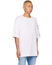 Balmain White Printed T Shirt