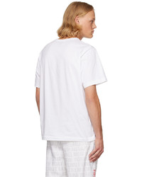 Helmut Lang White Printed T Shirt