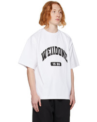 We11done White Printed T Shirt