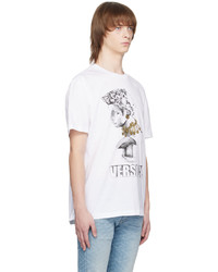 Versace White Printed T Shirt