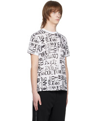 VERSACE JEANS COUTURE White Printed T Shirt