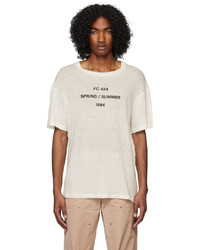 424 White Printed T Shirt