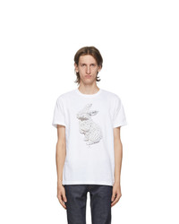 Ps By Paul Smith White Rabbit Bones T Shirt