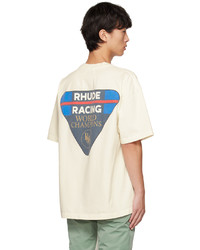 Rhude White Race Patch T Shirt