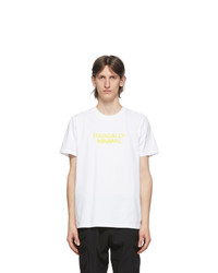 A.P.C. White Radically Minimal T Shirt